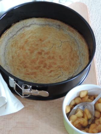 Boekweitpannenkoek-variatie in de oven gebakken - in bakvorm