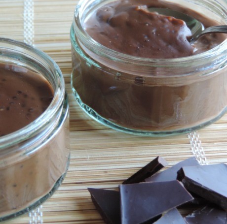 Chocolade Tapioca Pudding - lekker snel klaar tussendoortje of dessert - glutenvrij, koemelkvrij, suikervrij