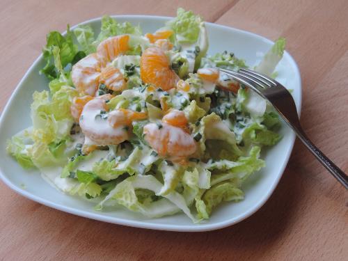 Chinese Kool met yoghurt-mandarijn dressing