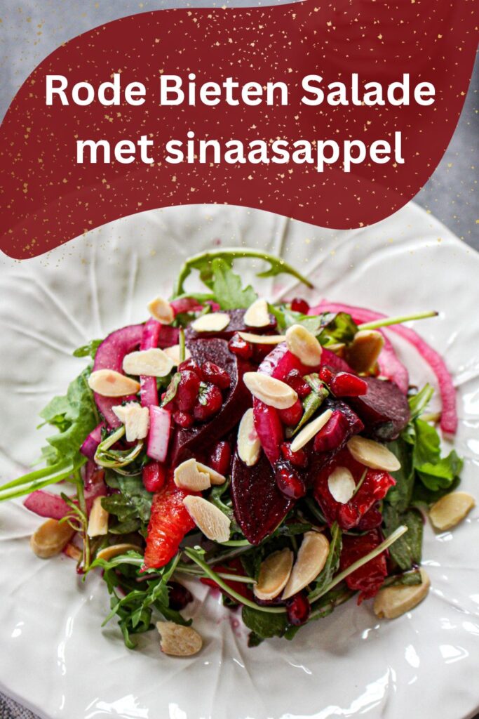 Rode Bieten Salade met sinaasappel (wijnappelsien)