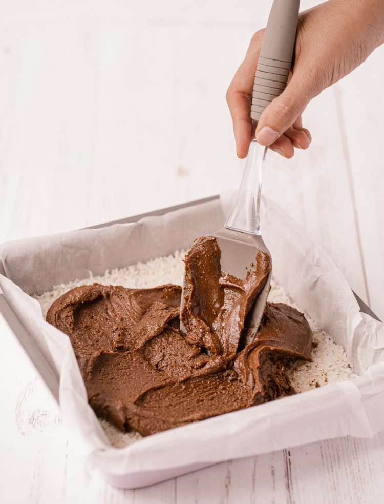 kokosbars maken werkwijze