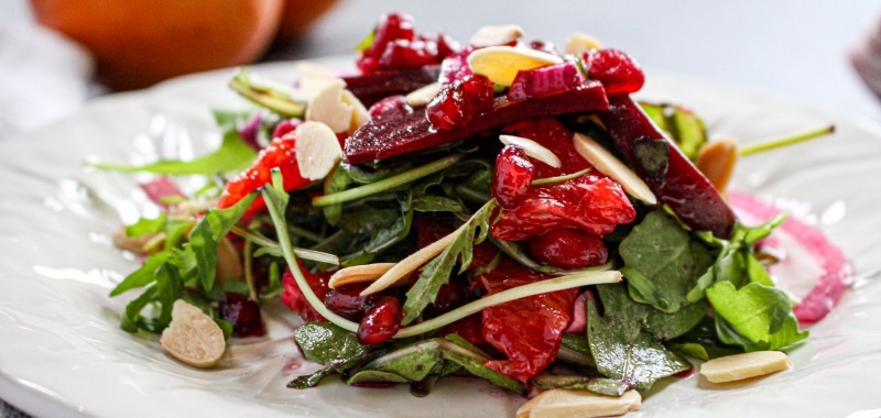 Rode Bieten Salade met sinaasappel (wijnappelsien)